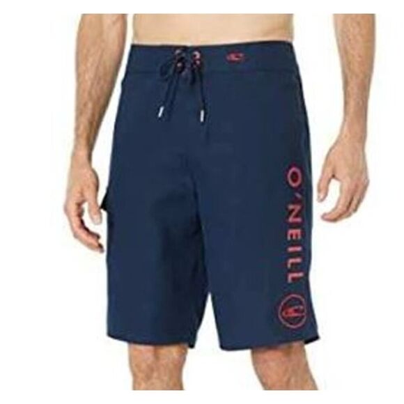 O'NEILL Surf Tie Solid 2.0 Boardshorts Midnight Mens Swimwear Size 30 NWT Blue - Picture 2 of 7